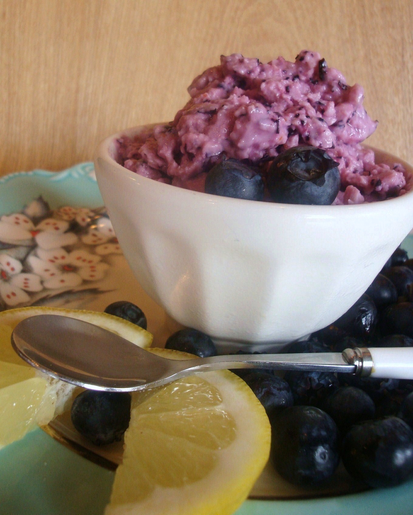 Blueberry Lemon Yogurt Granita