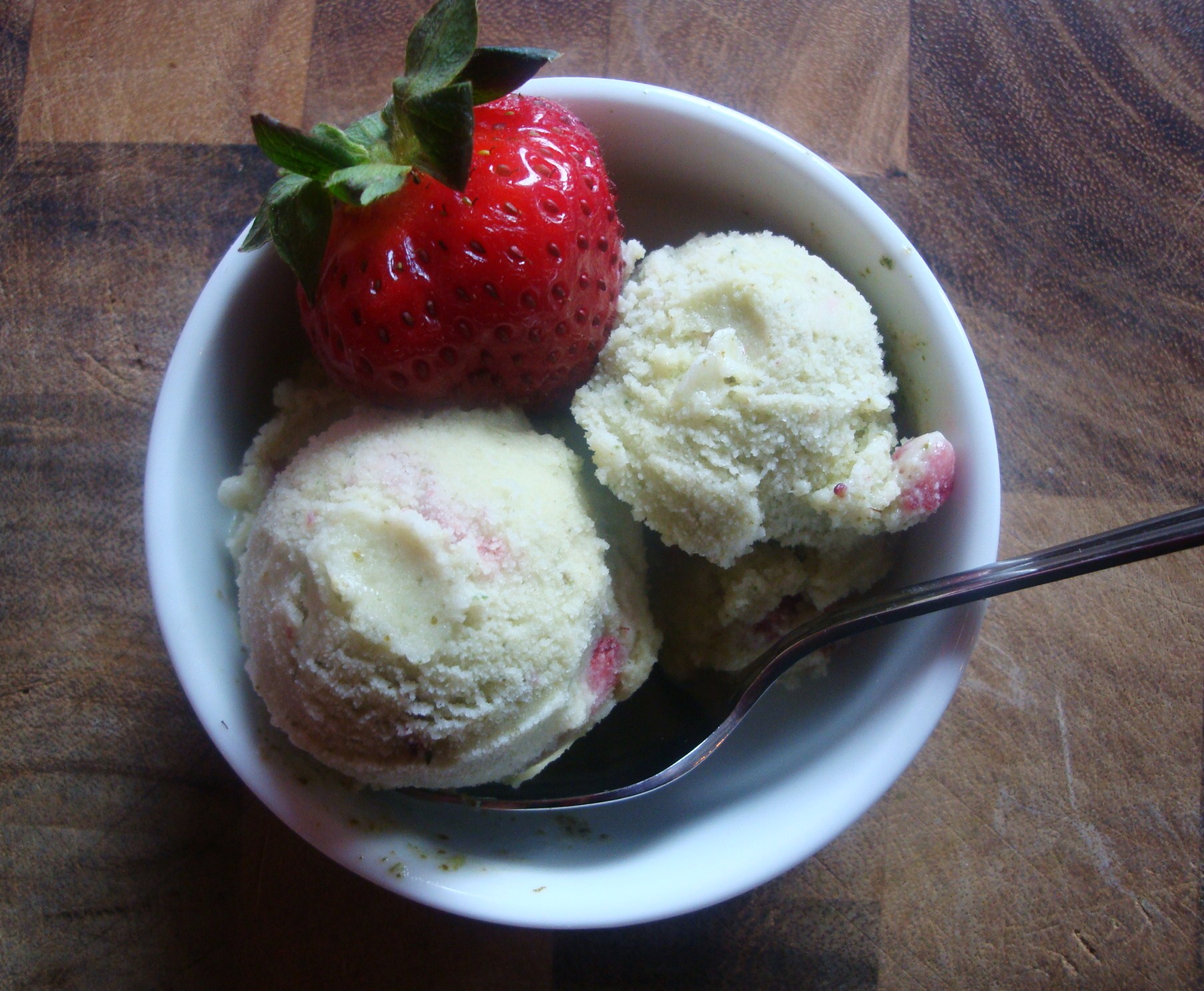 Strawberry Sorrel Ice Cream
